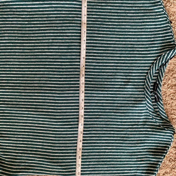 ❌SOLD❌ Kim & Cami Teal & White Stripe Womens Top 1X NWOT - Picture 14 of 15